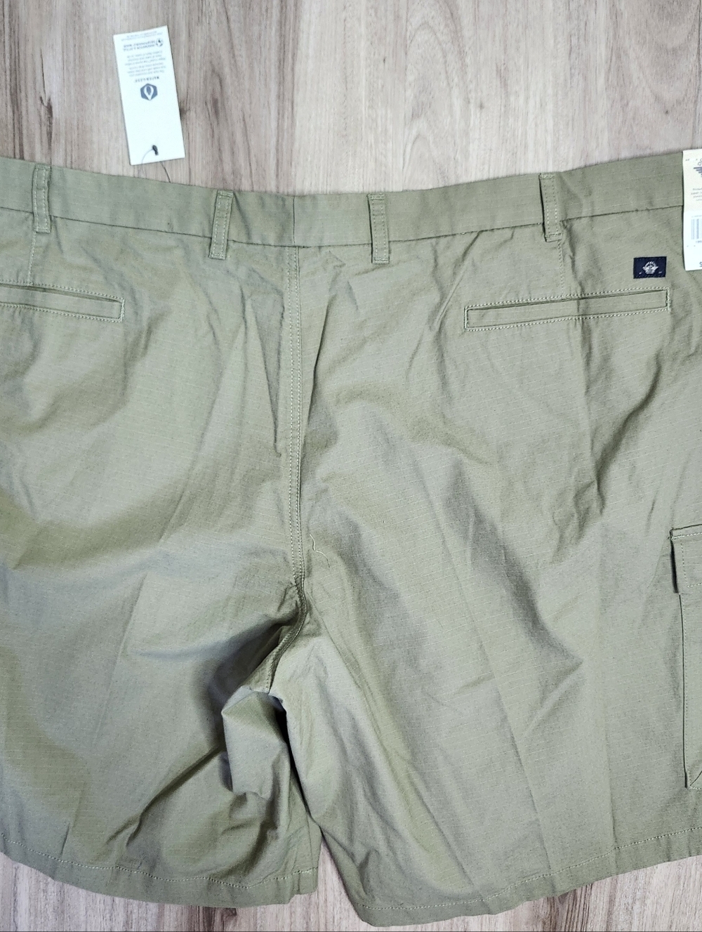 Dockers Mens Performance Tech Cargo Shorts Green Stretch Wicking Vacation - Picture 6 of 11